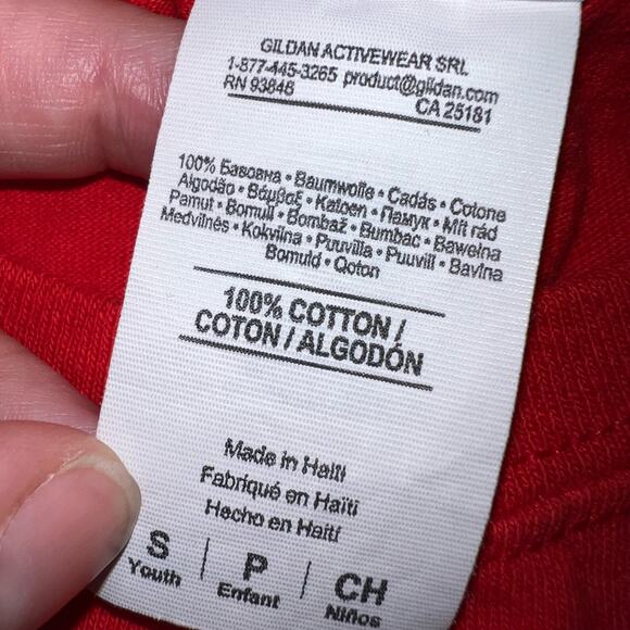 Generac Unisex Childrens T Shirt Top Short Sleeve Red Small - Picture 7 of 8